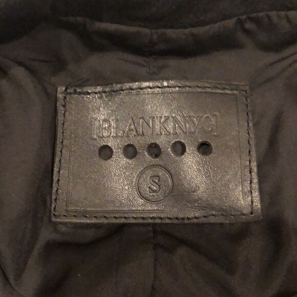 Blank NYC Mesh Detail Moro Crepe Bomber Jacket Size Small - Picture 7 of 10